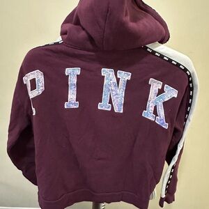 Pink hoodie women